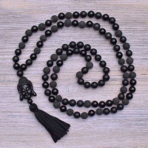 Mut-Mala mit Onyx – für Stärke & Selbstbewusstsein